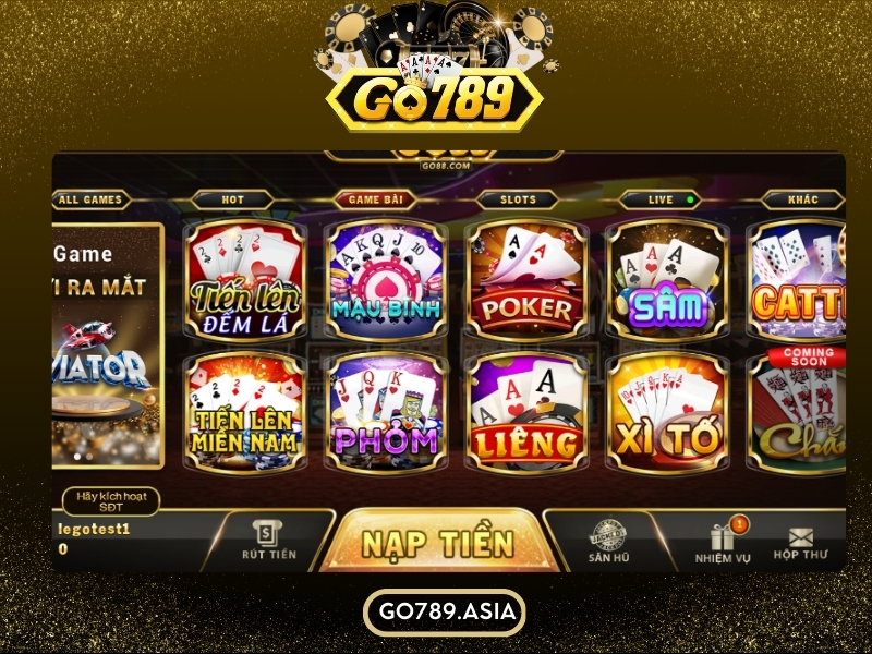 Các trò chơi hot nhất tại Go789 Club